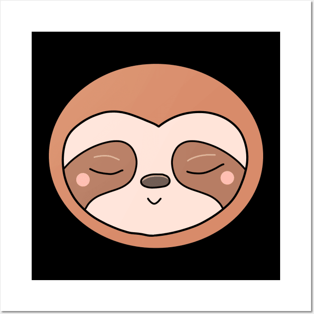 Cute Sloth Wall Art by Imutobi